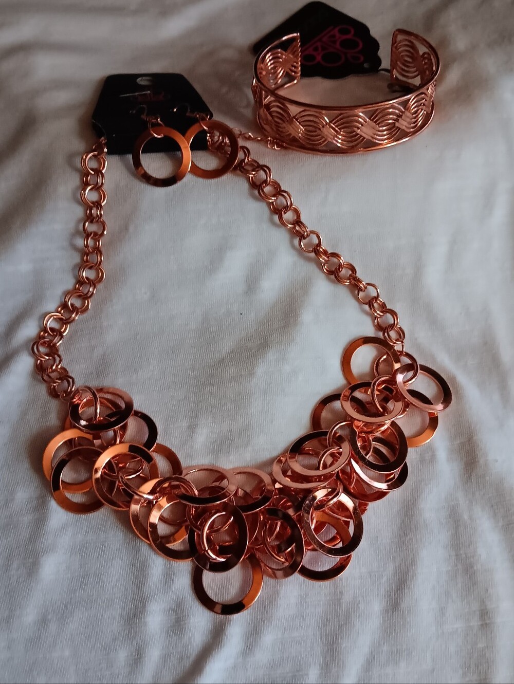 Boho Elegance 3 Pc Copper Jewelry Set